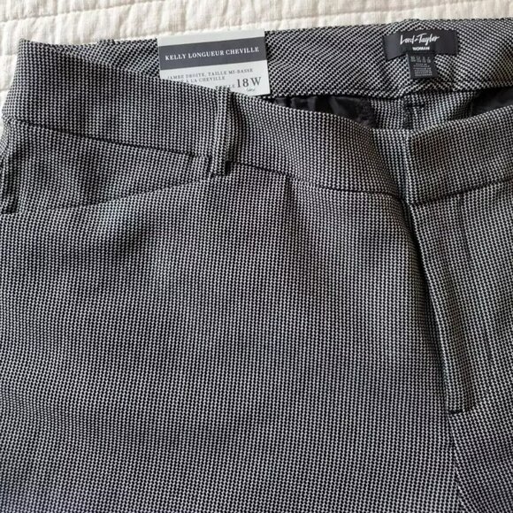LORD & TAYLOR KELLY ANKLE PANTS SIZE 18W NEW STRAIGHT LEG MID RISE - Picture 8 of 10